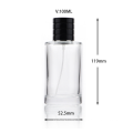 100Ml Round Cylinder Circular Custom Logo Customisable Twist Up Perfume Bottles For Man